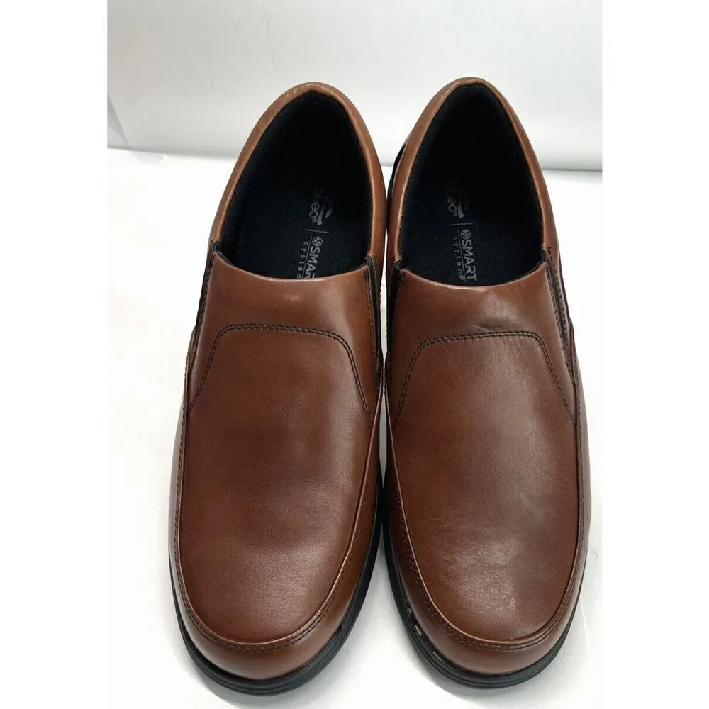ABEO Mens Brown Shoes Size 12 M‎ SMARTsystem Smart 3860 Slip-on Cognac